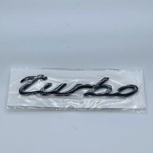 NWT Porsche turbo emblem brand new with package BLACK